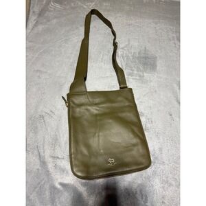 Radley London Green Leather Handbag Crossbody Shoulder Purse Bag